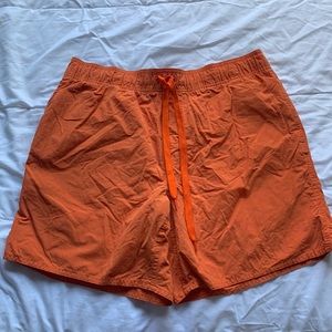 Orange swim trunks